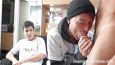 Teeny fucked by two guys