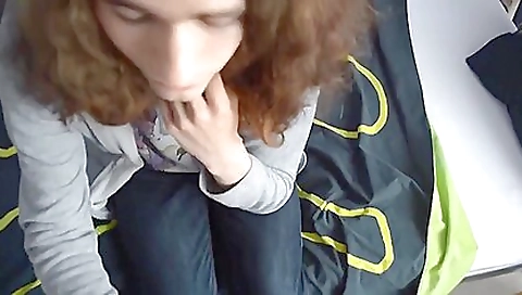 Slutty brunette hair with huge ass gets