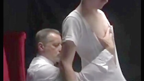Hawt sweetheart jersey sex with a couple
