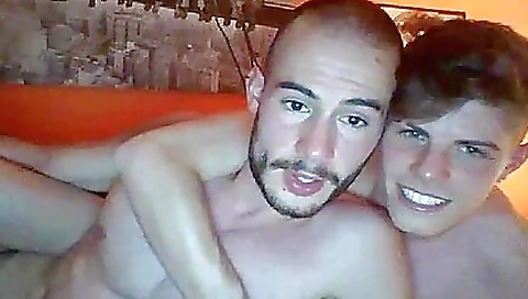 Horny latina threesome with two horny